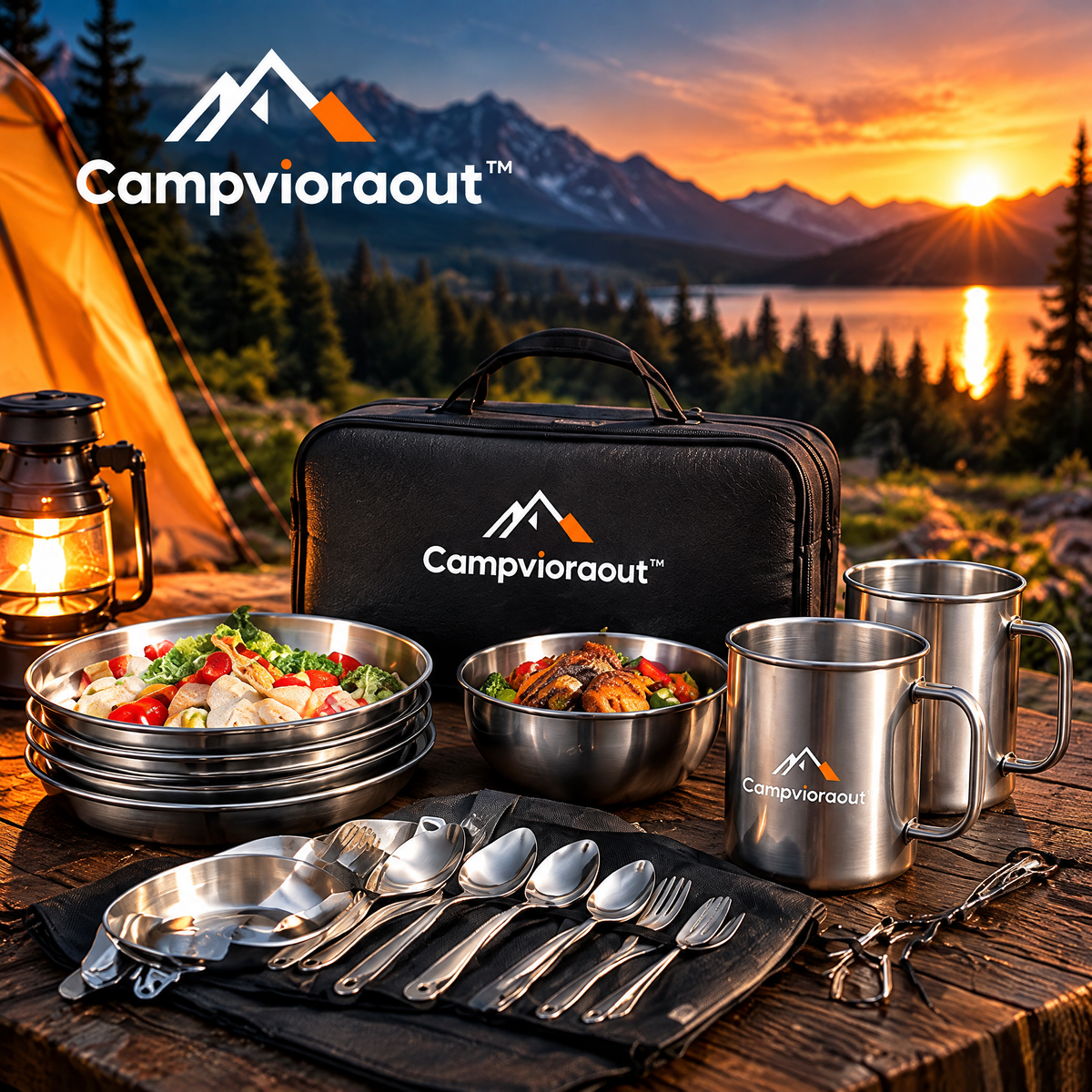 Campvioraout™ Outdoor Tableware Set