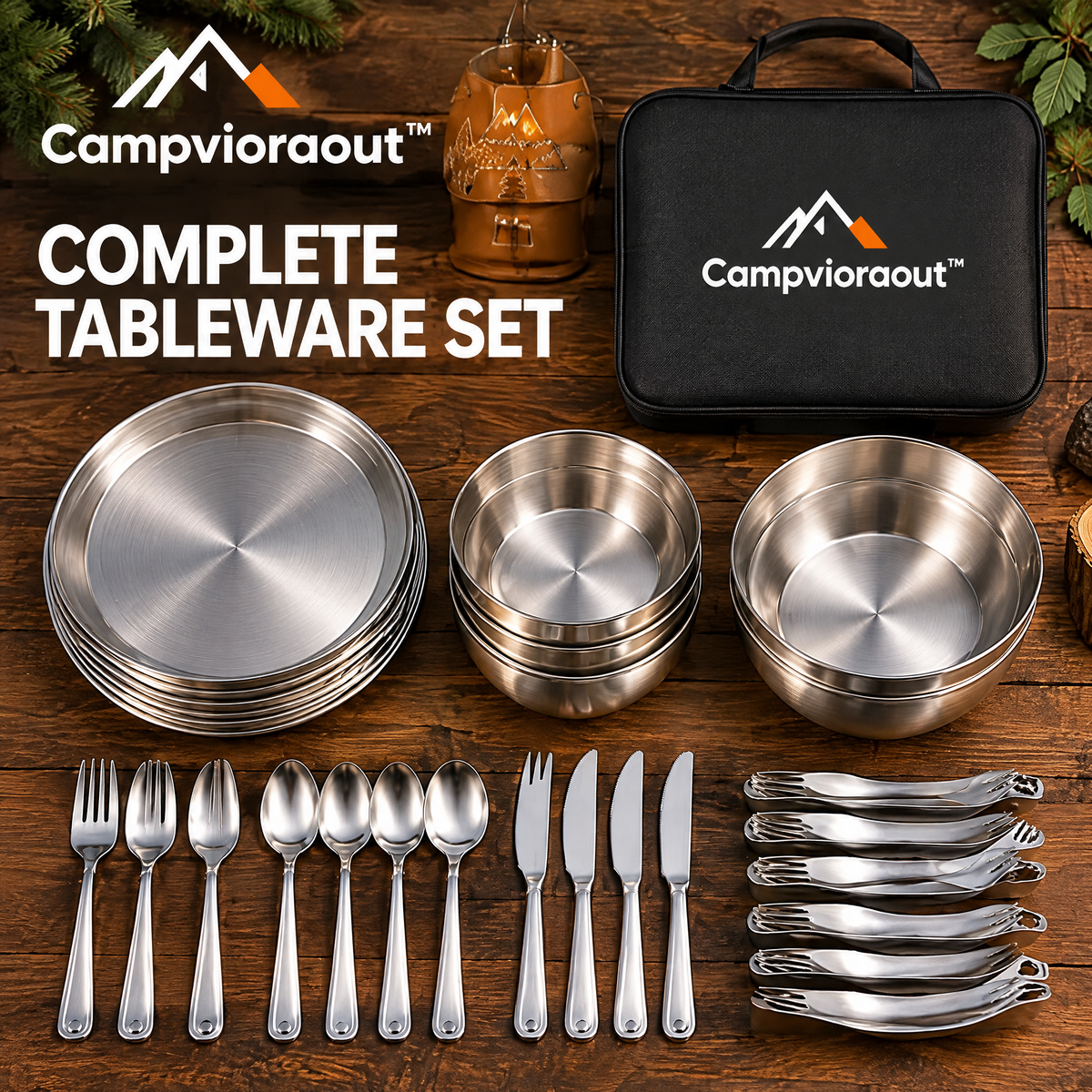 Campvioraout™ Outdoor Tableware Set