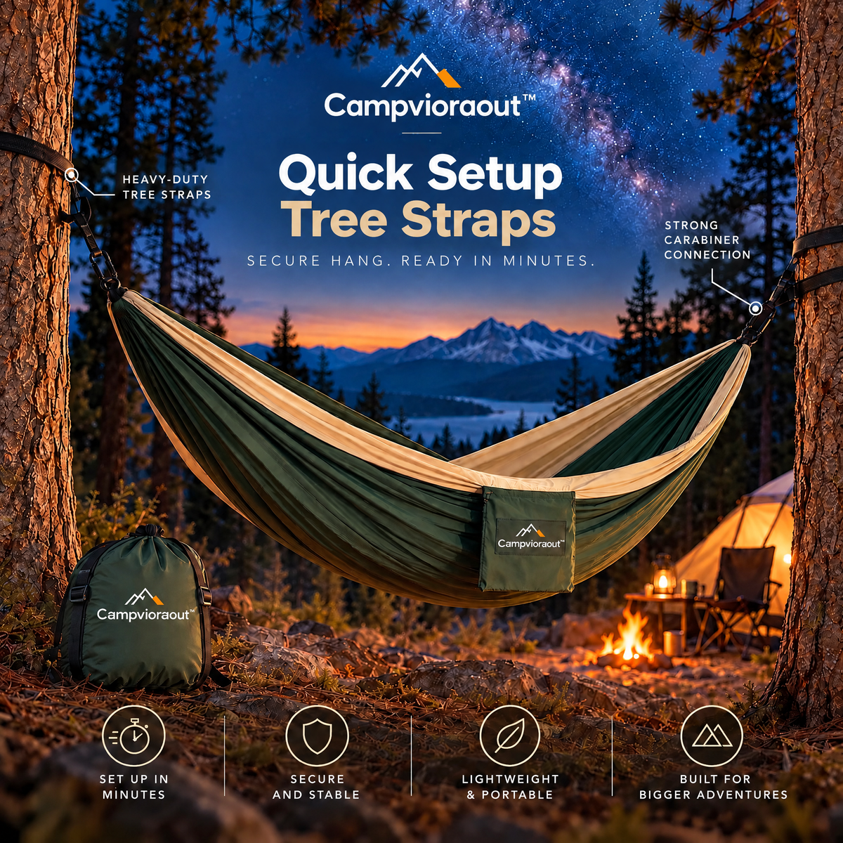 Campvioraout™ Portable Camping Hammock