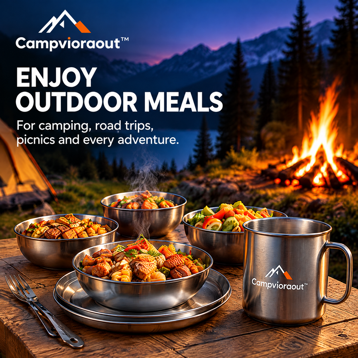 Campvioraout™ Outdoor Tableware Set