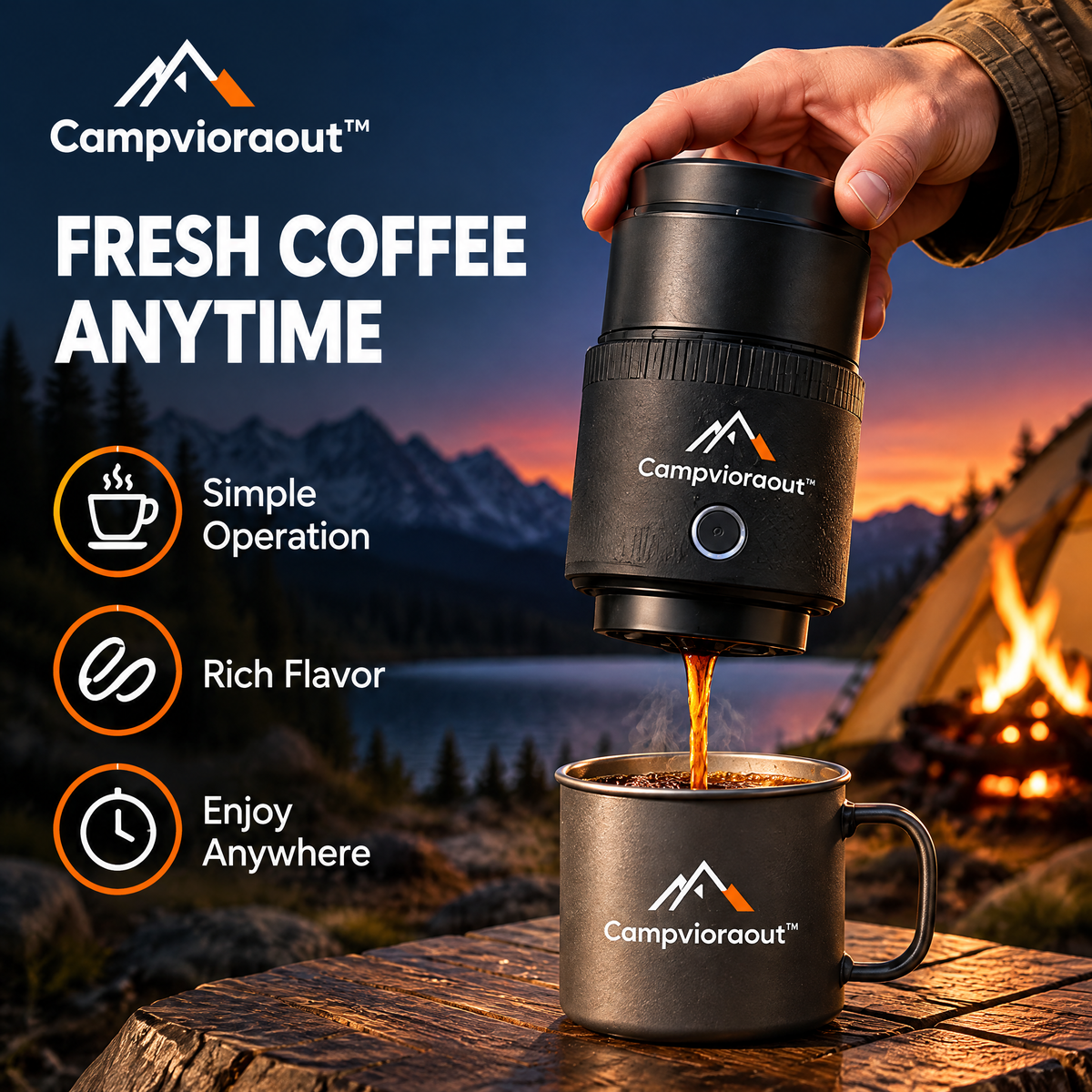 Campvioraout™ Portable Coffee Maker