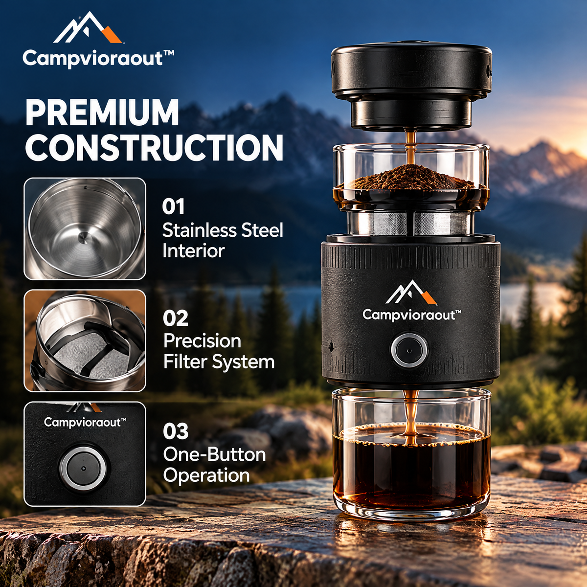 Campvioraout™ Portable Coffee Maker