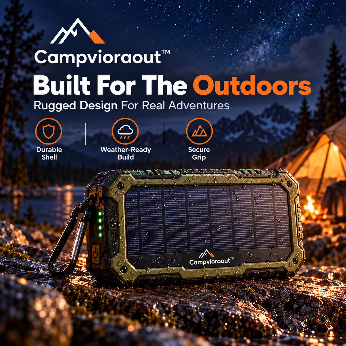 Campvioraout™ Solar Power Bank