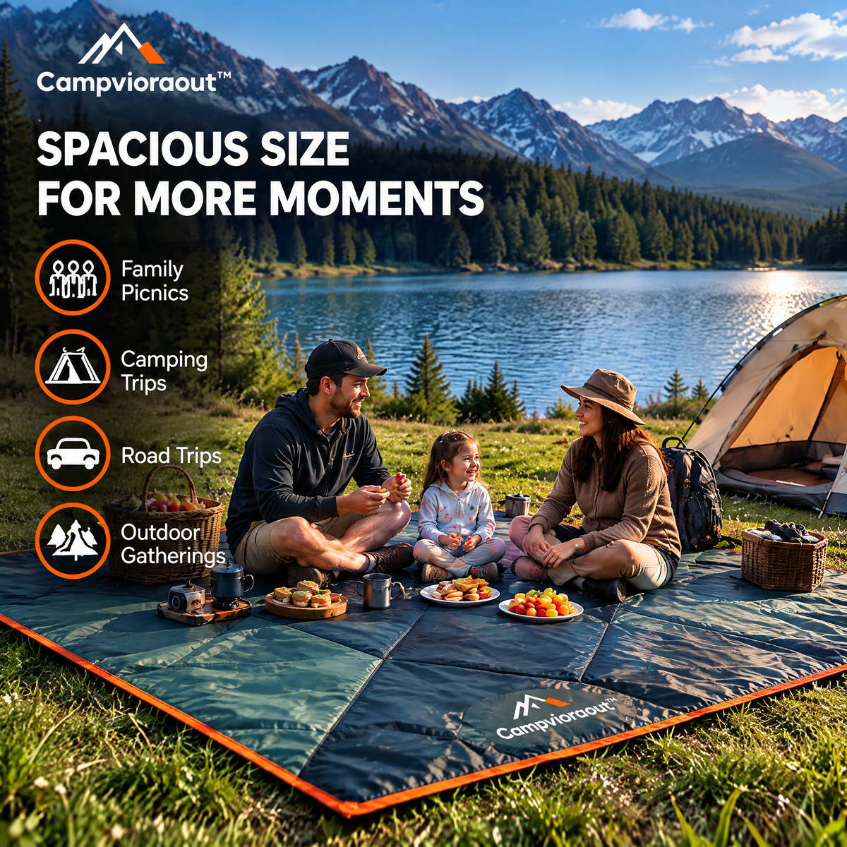 Campvioraout™ Waterproof Picnic Mat