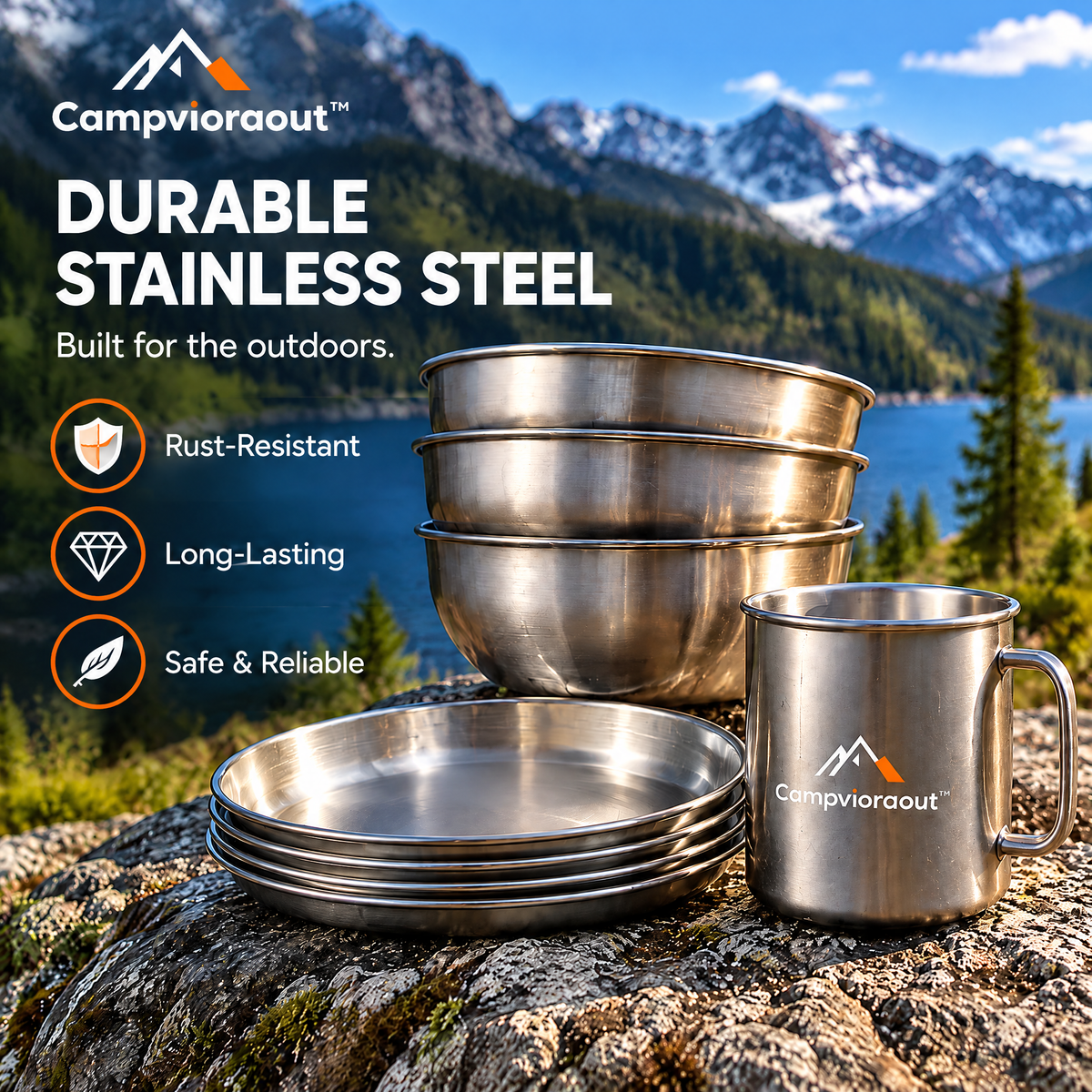 Campvioraout™ Outdoor Tableware Set