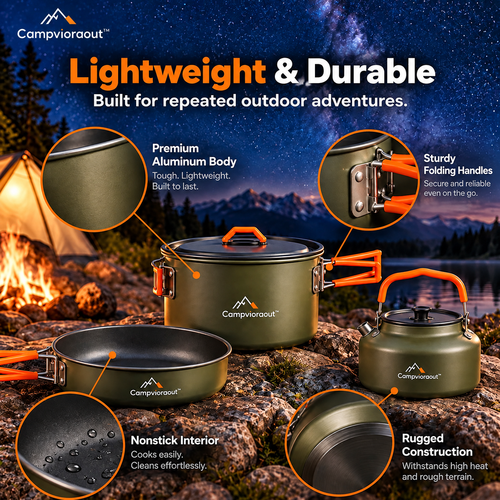 Campvioraout™ Camping Cookware Set