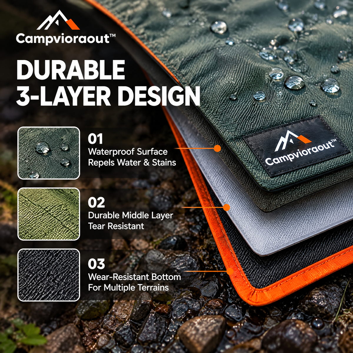 Campvioraout™ Waterproof Picnic Mat