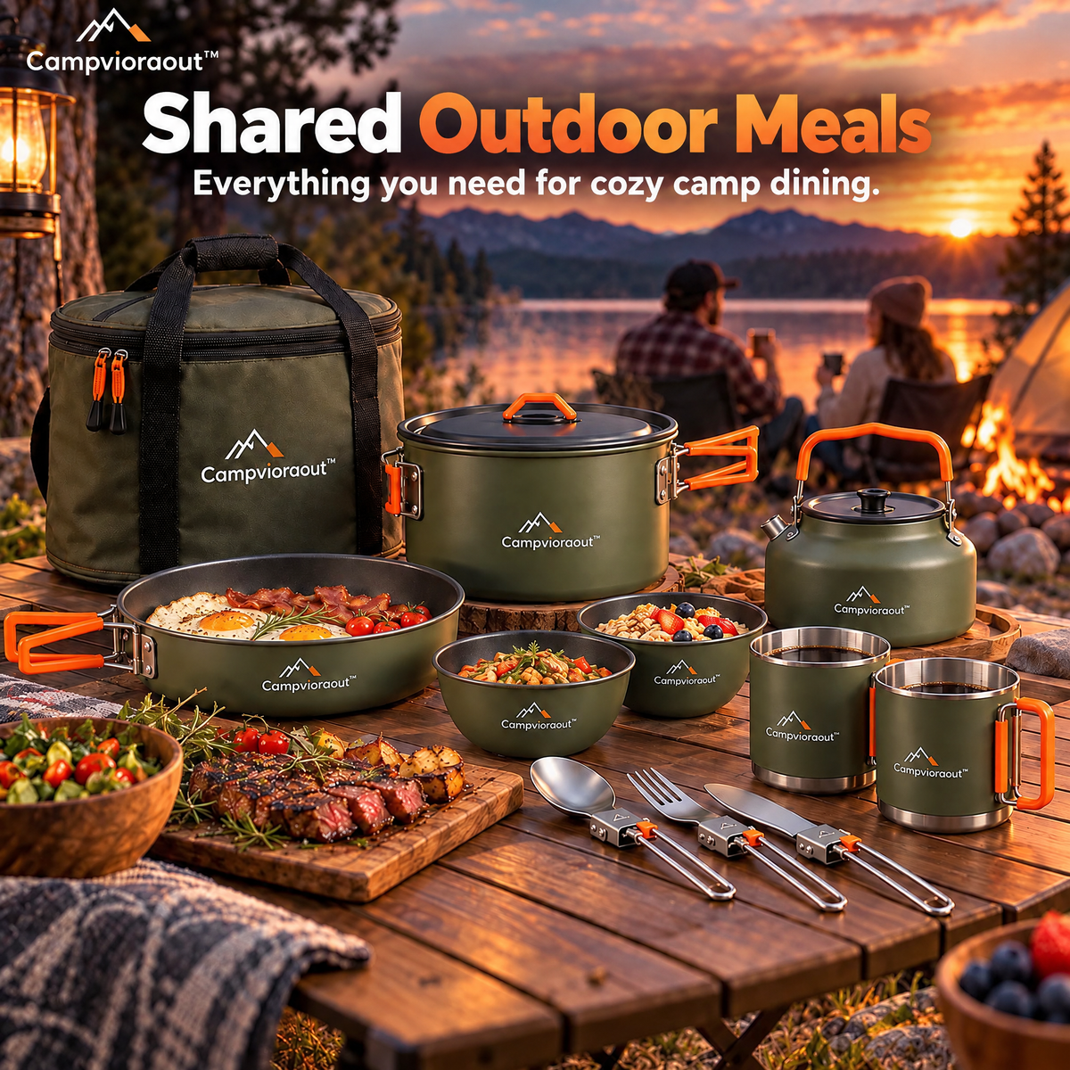 Campvioraout™ Camping Cookware Set
