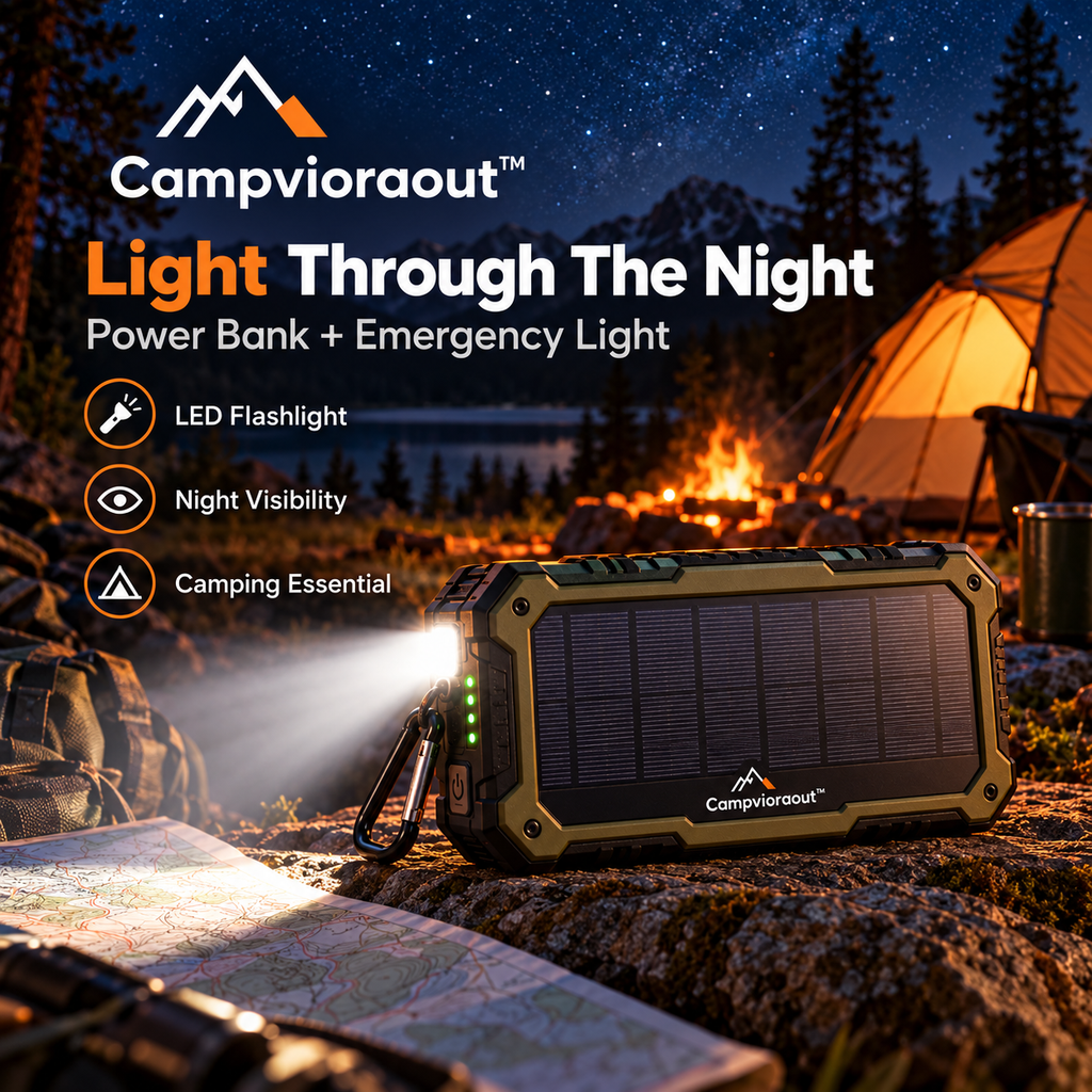 Campvioraout™ Solar Power Bank
