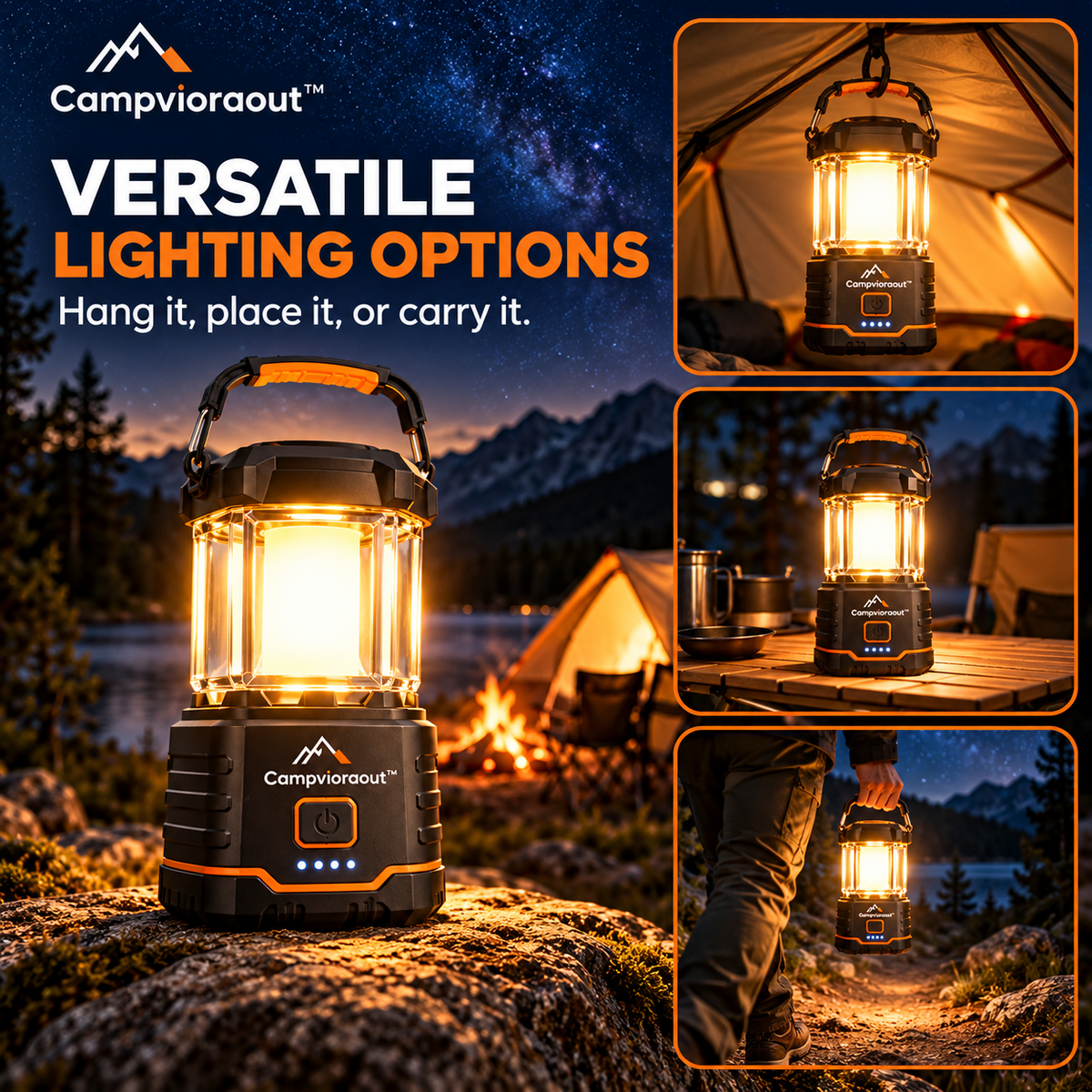 Campvioraout™ Rechargeable Camping Lantern